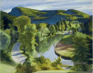 Edward Hopper œuvres - première branche de la rivière blanche du Vermont Edward Hopper